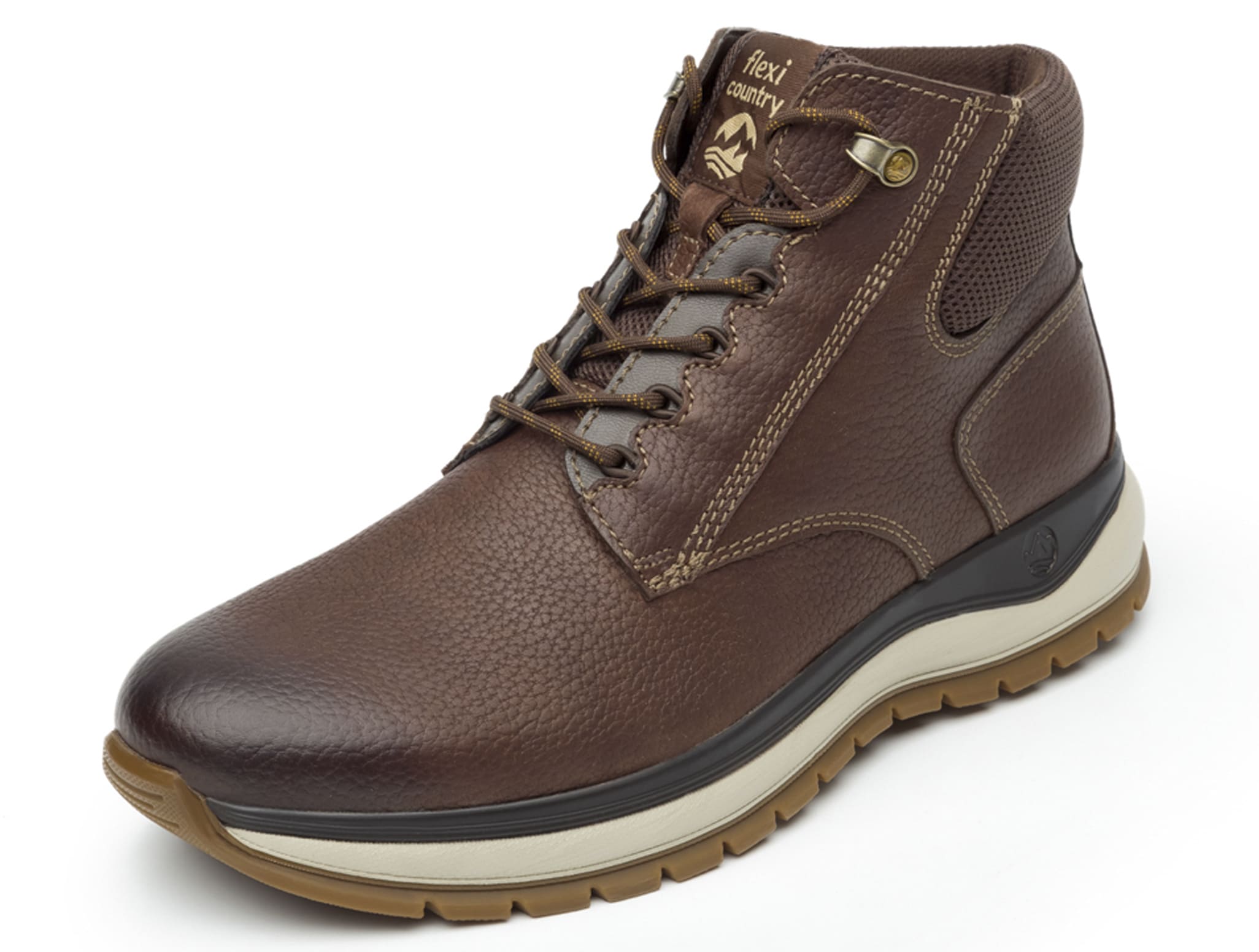 Botín Flexi color café oscuro para Hombre 401002 | Surtidora -  surtidoradepartamental