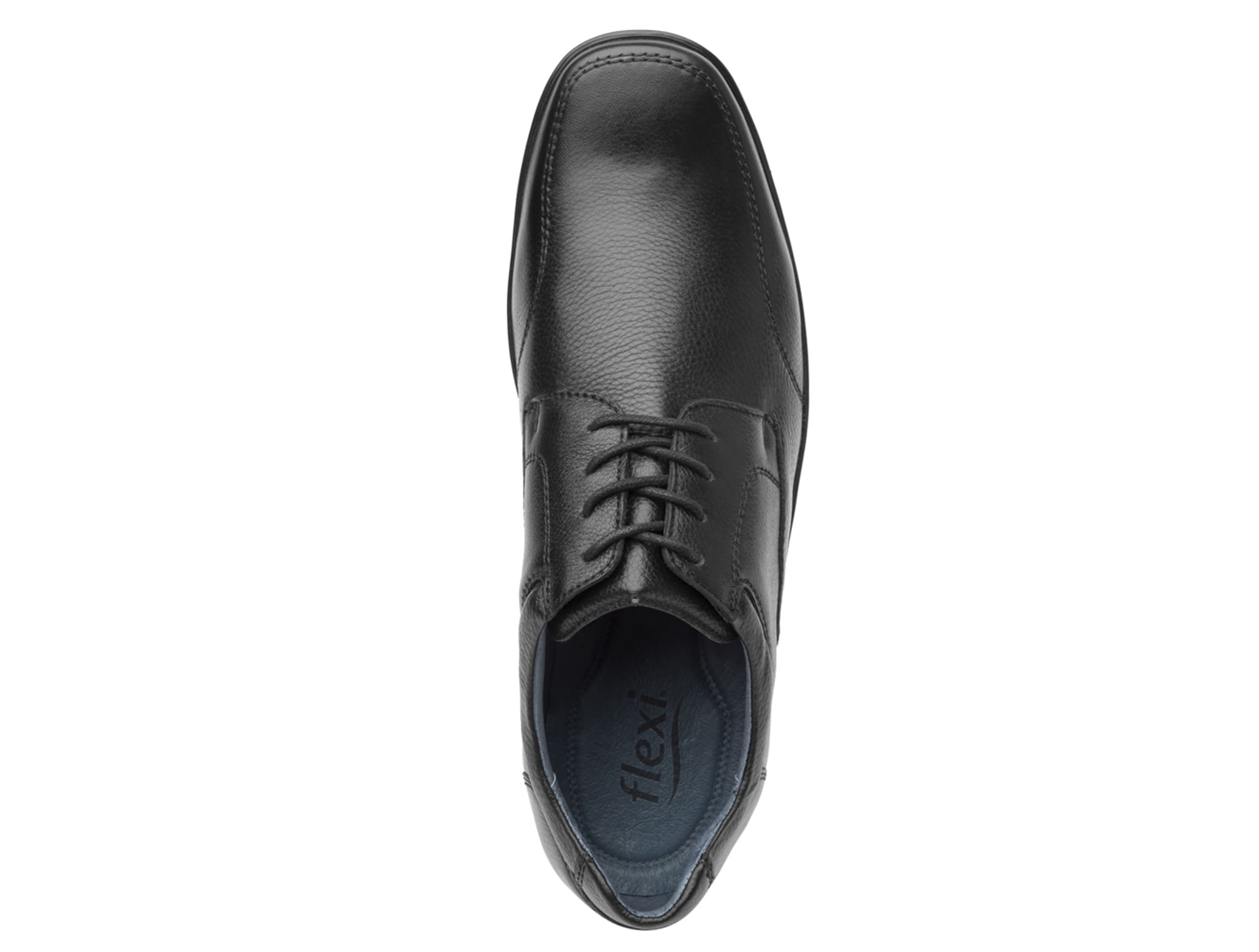 zapato negro flexi hombre