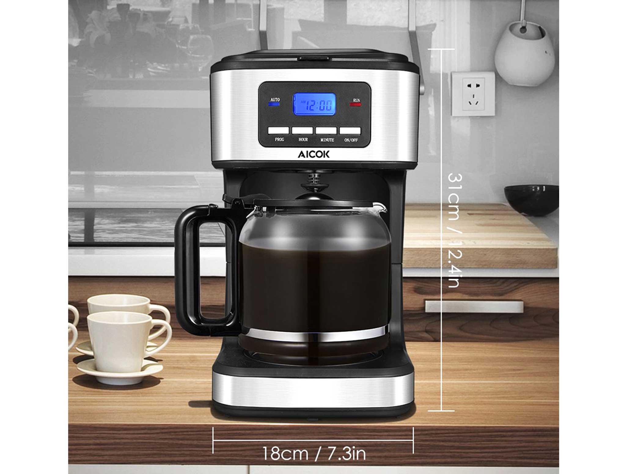 Cafetera Aicok De 12 Tazas CM4329 | Surtidora - surtidoradepartamental