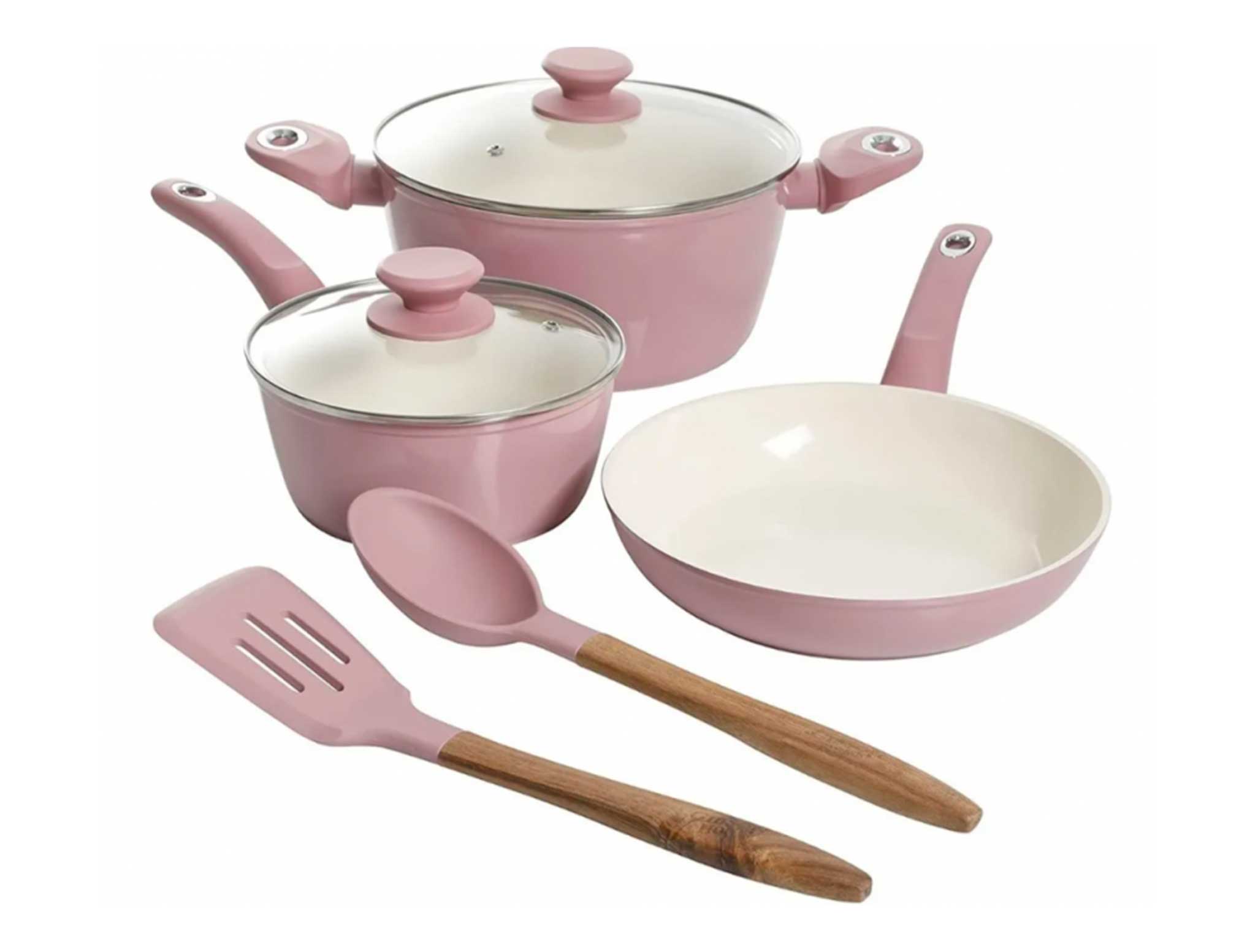 Juego Set De Cocina 5 Pza Ollas Sarten Bateria Aluminio Ekco