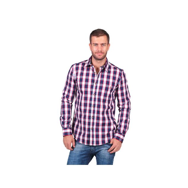 Camisa-Bobois-Con-Estampado-De-Cuadros-Para-Hombre-B25114-1