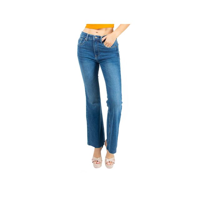 Jeans-Dolce-Amaro-Acampanado-Liso-Para-Mujer-Hnch4268