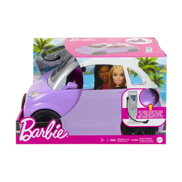 Barbie-Mattel-Con-Vehiculo-Morado-Hjv36