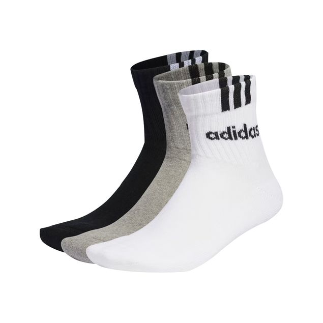 Set-calcetines-Adidas-3-stripes-Linear-Half-Crew-Unisex-Ic1296