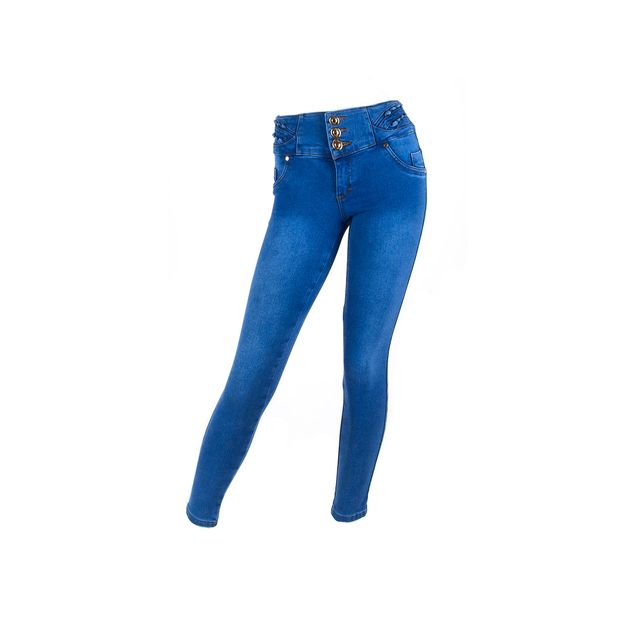 Jeans-Case-Skinny-Triple-Boton-Para-Mujer-32822-B