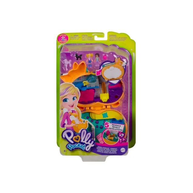 Polly-Pocket-Mattel-Mini-Mundo-De-Aventura-De-Corgi-Gtn13