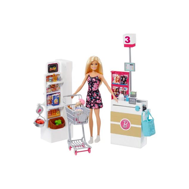 Muñeca-Mattel-Estate-Supermercado-De-Barbie-Frp01