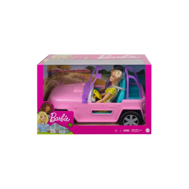 Muñeca-Barbie-Jeep-Mattel-Con-amiga-Gvk02