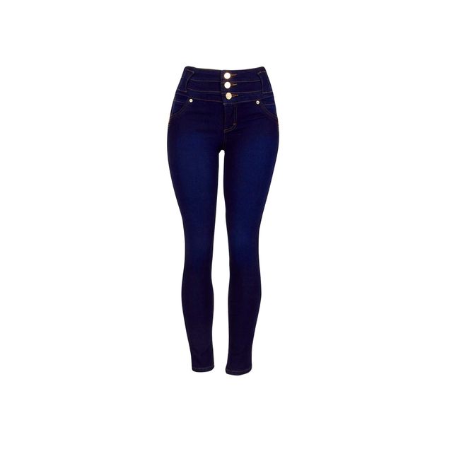 Pantalon Jeans Skinny Pretina Alta Lee Mujer 8m2b