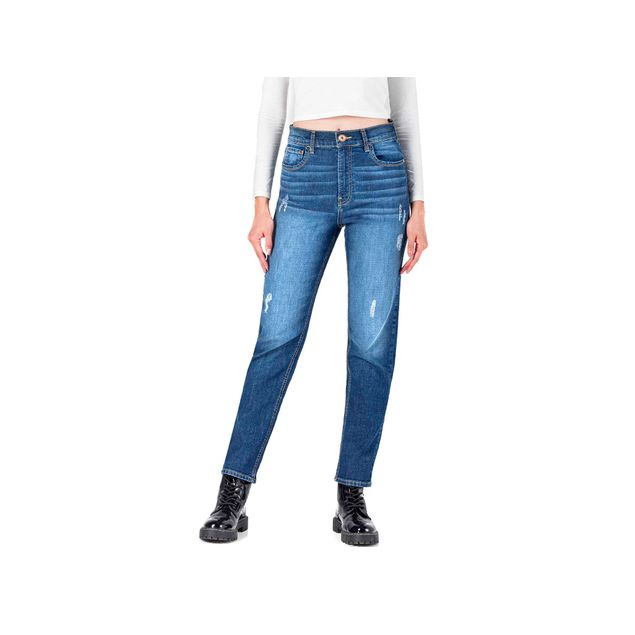 Jeans Case Skinny Con 2 Botones Para Mujer 52827-B