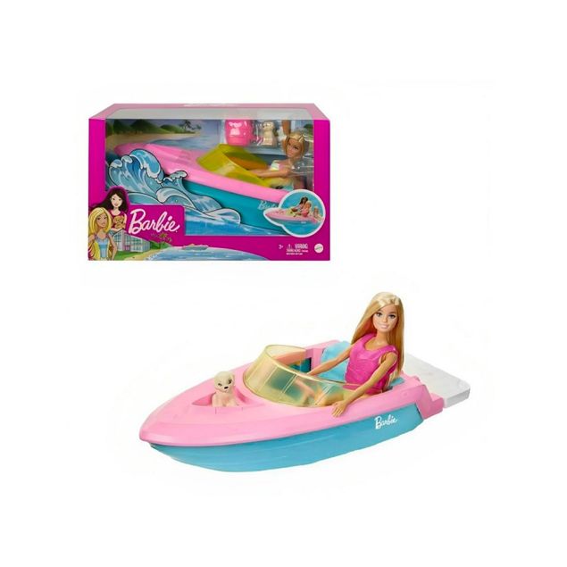 Set-Barbie-Mattel-Lancha-Con-Muñeca-Grg30