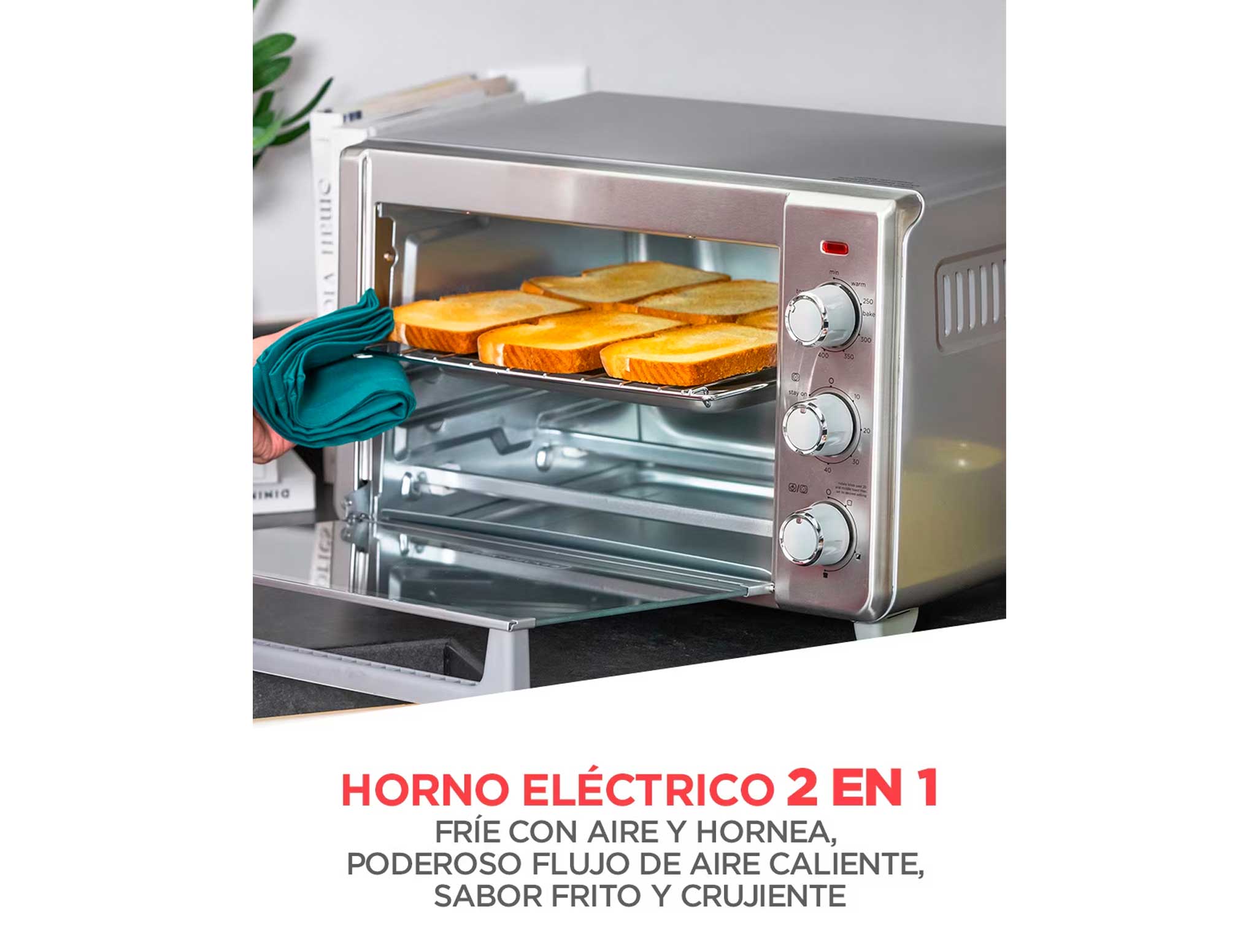 Horno Tostador Black & Decker TO1342BMX