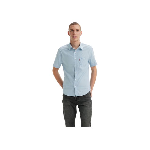 Camisa-Levi-S-Lisa-Manga-Corta-Para-Hombrre