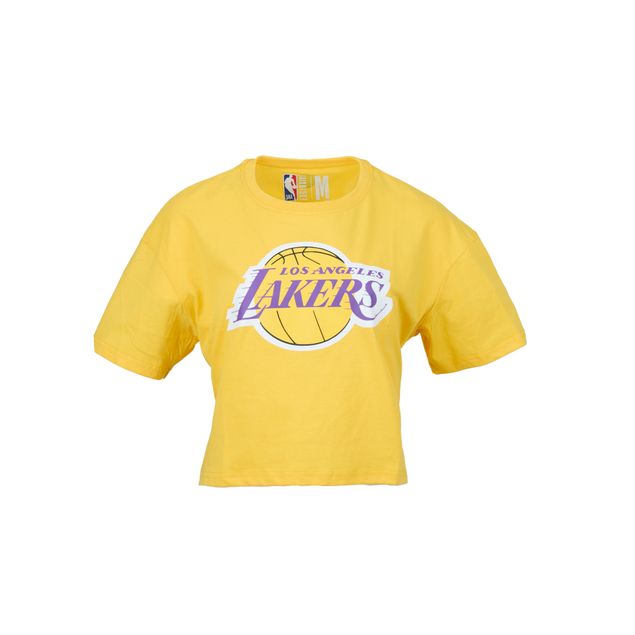 Crop-Top-NBA-Basic-Los-Angeles-Lakers-Para-Mujer-