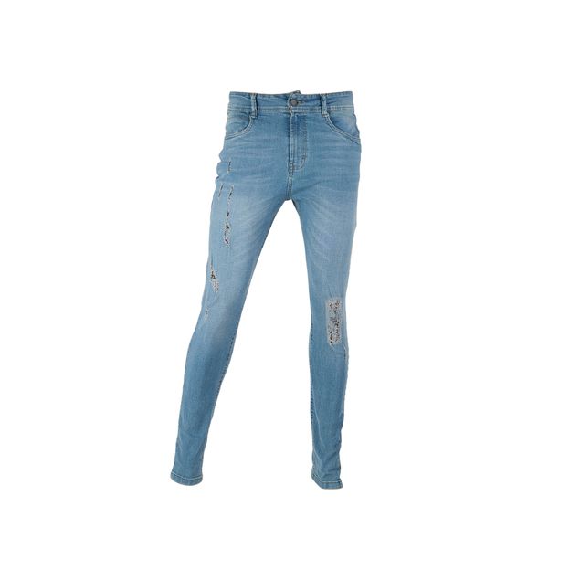 Jeans-Performance-Slim-Fit-Rasgado-Para-Hombre