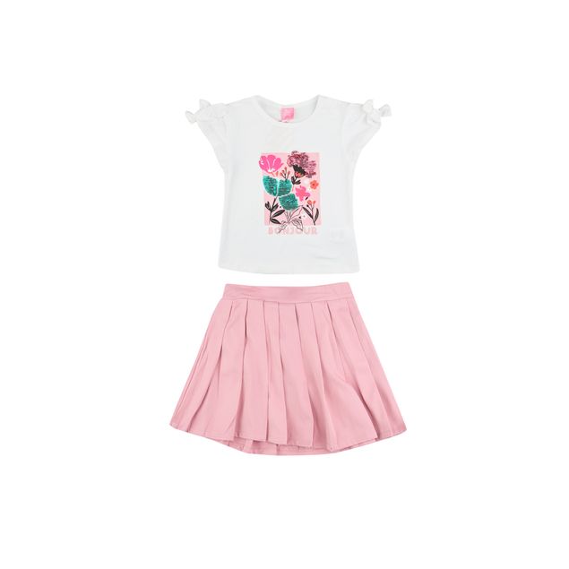 Conjunto-New-Berry-Falda-Con-Pastelones-Blusa-Con-Estampado-De-Flores-Mangas-Con-Un-Pequeño-Moño-Para-Niñas-B-076