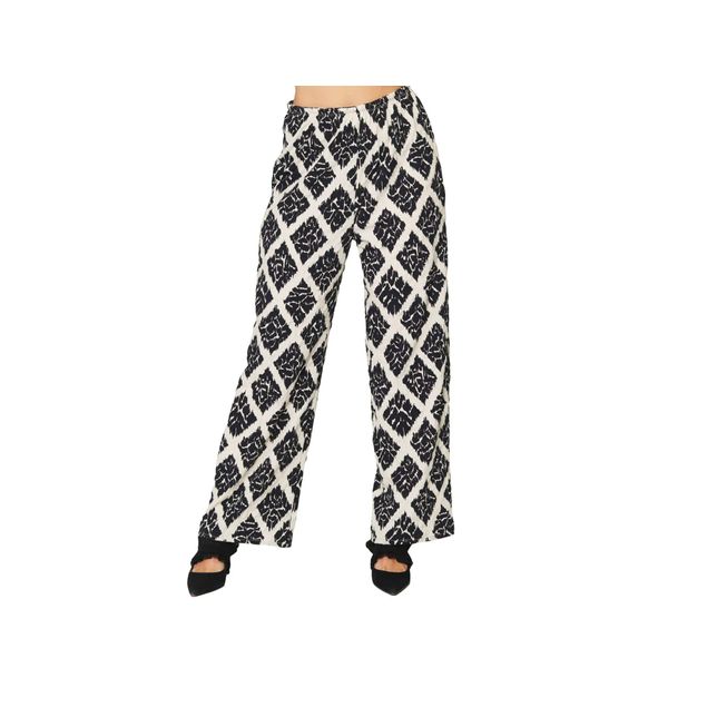 Pantalon-Bobois-Corrugado-Tiro-Alto-Acampanado-Estampado-Geometrico-Para-Mujer-W41106