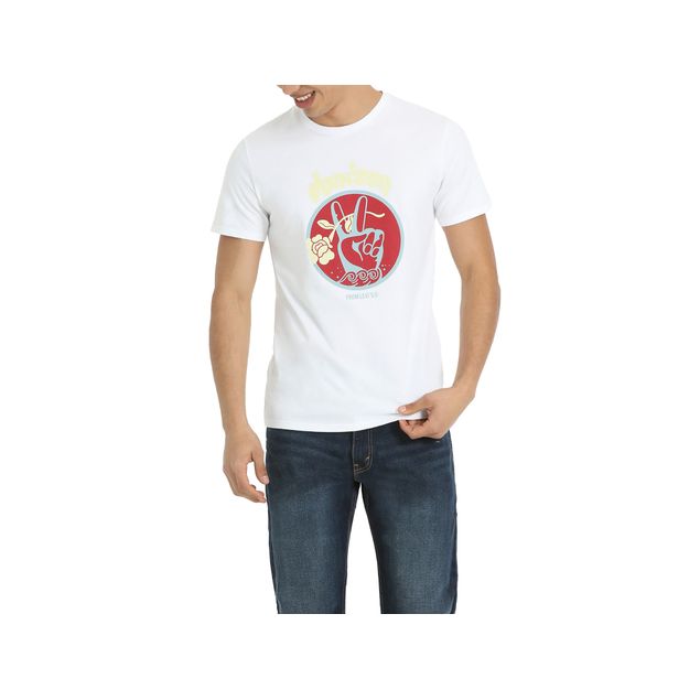 Playera-Denizen-Estampado-Amor-Y-Paz-Para-Hombre