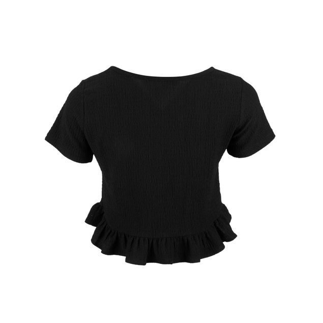 Blusa-WE-21-Lisa-Con-Olan-En-La-Parte-Inferior-Para-Mujer-JA-994