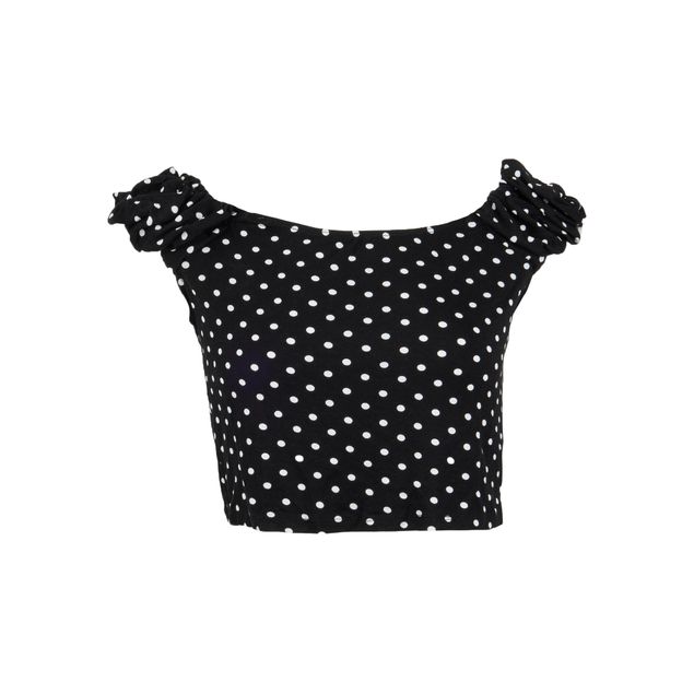 Blusa-We-Crop-Estampado-De-Bolitas-Manga-Bombacha-Para-Mujer-ULT-AY33215P