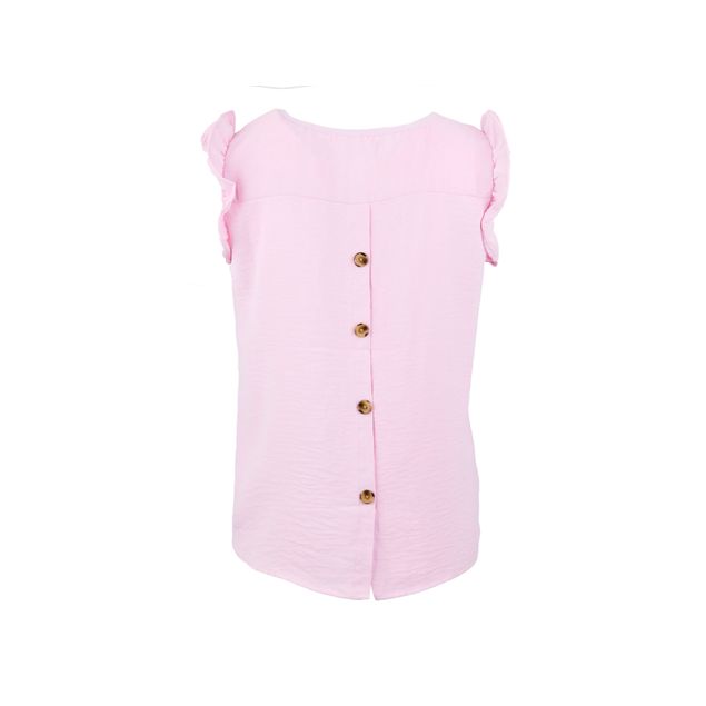 Blusa-Top-Model-Manga-Con-Olan-Y-Bolsas-En-El-Pecho-Para-Mujer-PM-B-9252R