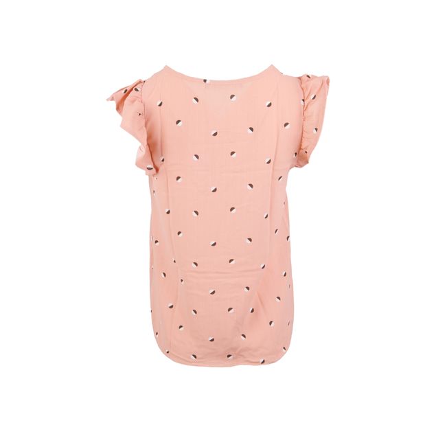 Blusa-We-Estampado-De-Circulos-Y-Mangas-Con-Olan-Para-Mujer-ULT-TB8189B