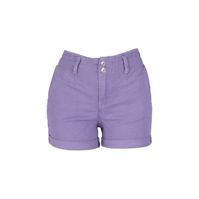 Short-Zawary-Gabardina-Con-Dos-Botones-Y-Elastico-En-Cintura-Para-Mujer-PM-ZW-6083