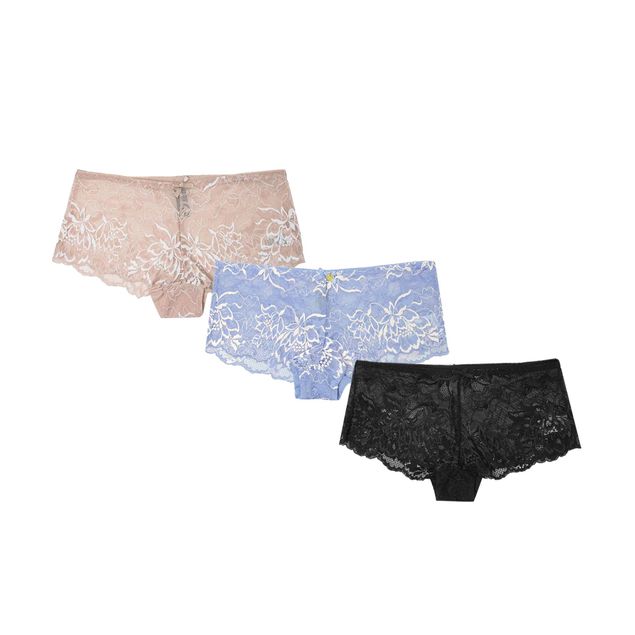 Set-Calzones-Daisy-Fuentes-Hipster-Encaje-Para-Mujer-DF4785-3PK