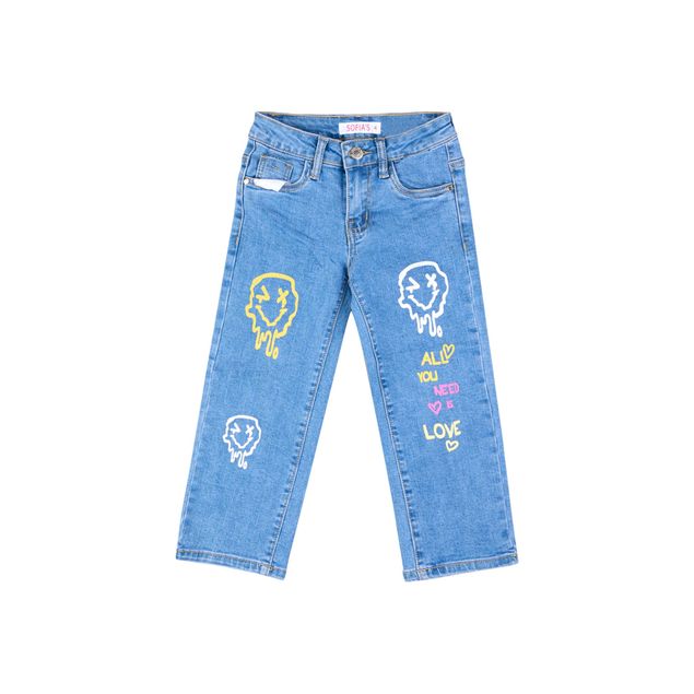 Jeans-Sofia-s-Smile-Graffiti-Para-Niña-JE-458B