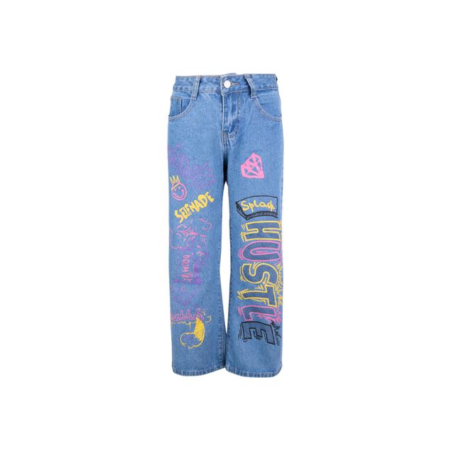 Jeans-New-Berry-Estampado-Para-Niñ-N-5909