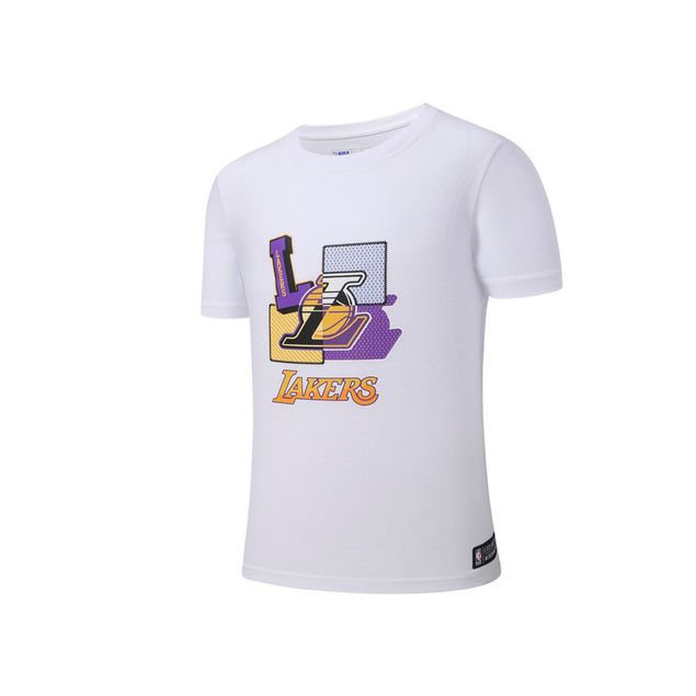 Playera-NBA-Collection-Con-Logo-Lakers-Junior-NBATS324106WH1