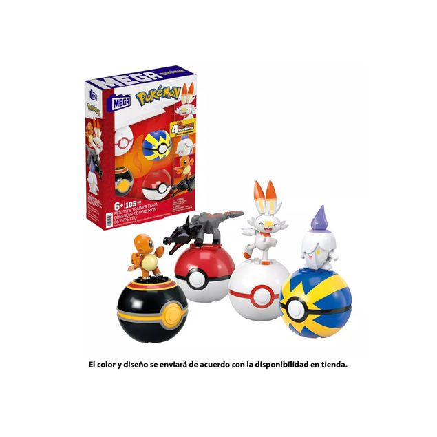 Juguete-Mattel-Mini-Bloques-Pokebola-Entrendor-De-Fuego-Para-Niños-HTJ06