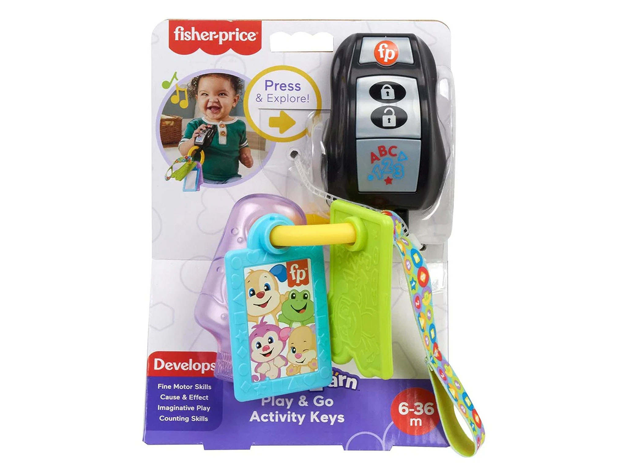 Juguete Fisher Price Llaves Juega Y Aprende Para Bebes HWY39 Surtidora surtidoradepartamental