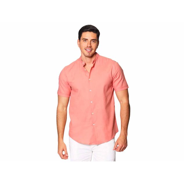 Camisa-Bobois-Cuello-Mao-Tipo-Lino-Para-Hombre-B41371-Cor