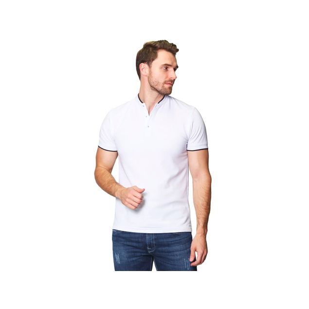 Playera-Bobois-Polo-Casual-Lisa-Con-Detalle-En-Manga-Y-Cuello-Para-Hombre-A41401-Bla