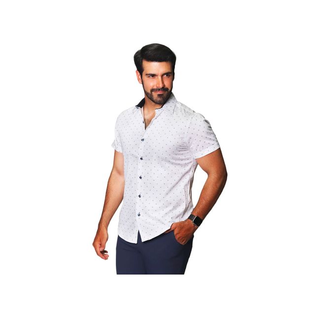 Camisa-Bobois-Con-Estampado-Para-Hombre-B41385-Bla