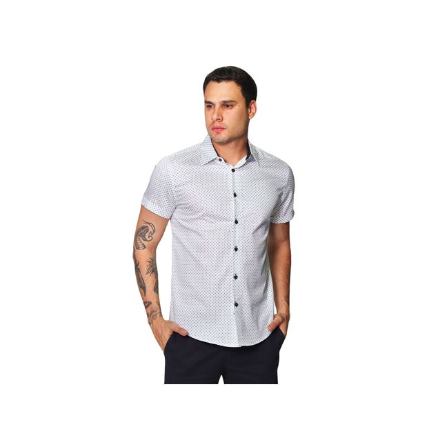 Camisa-Bobois-Con-Estampado-Para-Hombre-B41384-Bla