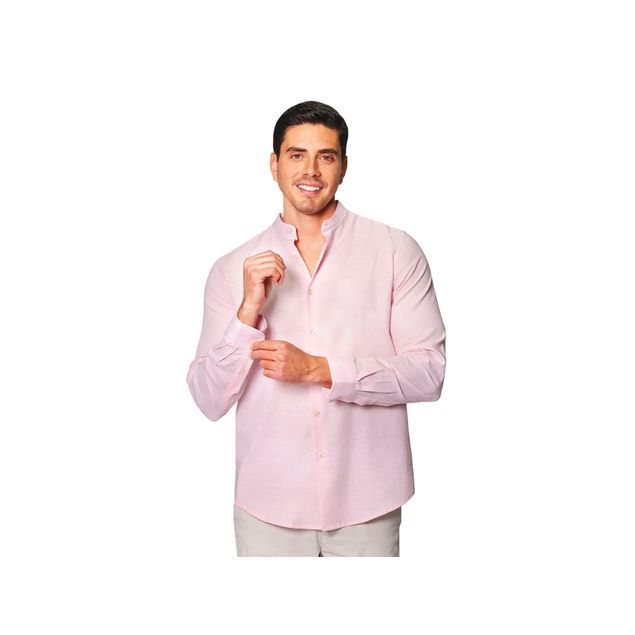 Camisa-Bobois-Manga-Larga-Tipo-Lino-Para-Hombre-BLINLO-Ros