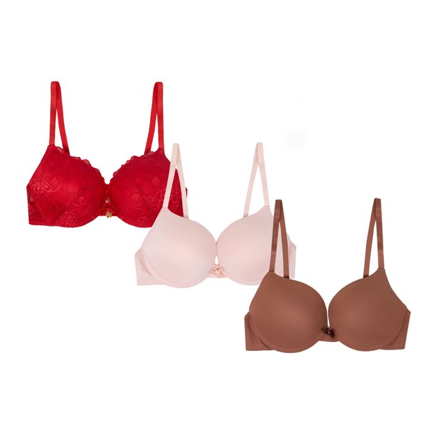 Set-Bra-Daisy-Con-Push-Up-3-Piezas-Para-Mujer-DF1178-3PK-