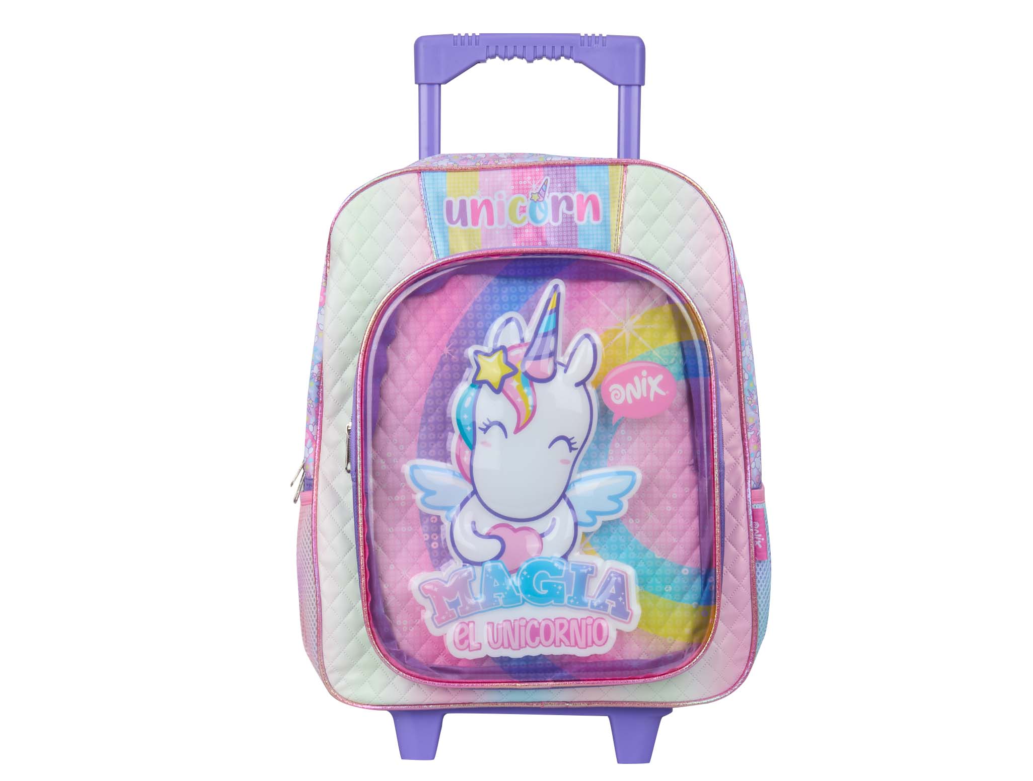 Mochila Onix Unicornio Con Ruedas 181705 Surtidora surtidoradepartamental