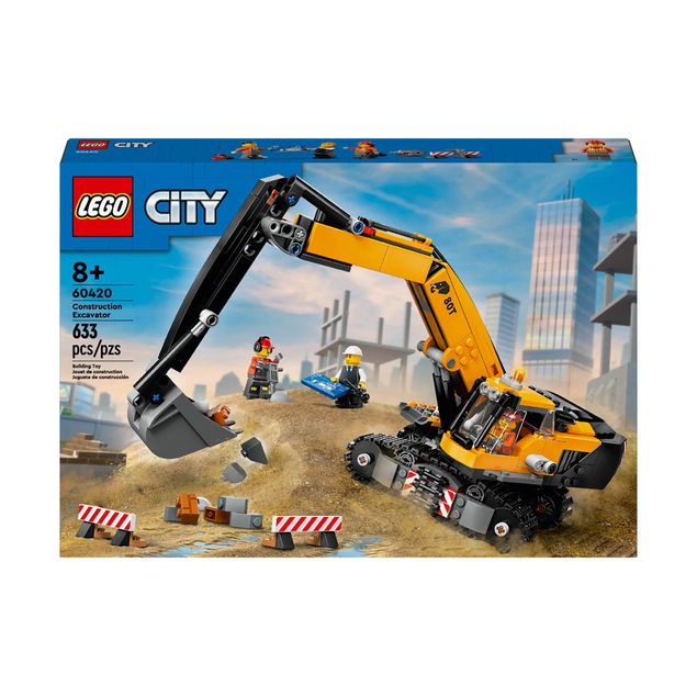 Figura-Lego-Excavadora-Amarilla-Para-Niños-60420