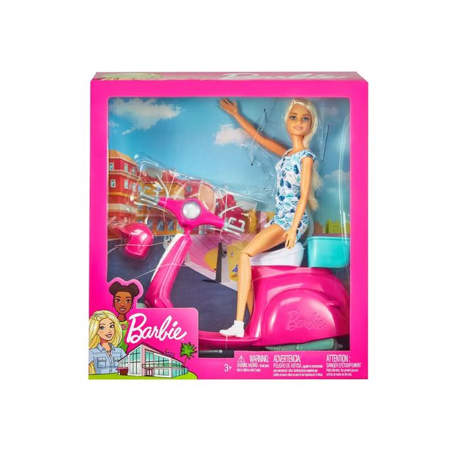 Barbie-Mattel-Con-Motoneta-Para-Niñas-GBK85