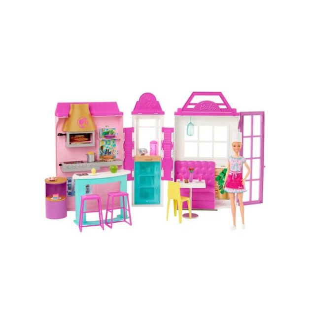 Set-De-Juego-Mattel-Barbie-Restaurante-Con-Muñeca-Para-Niñas-HBB91