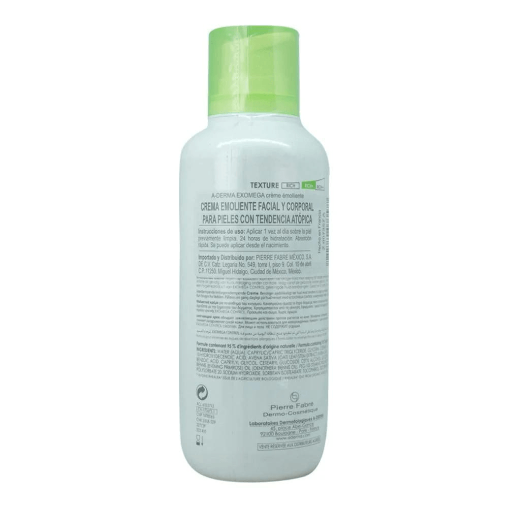 Crema Exomega Control Facial y Corporal 400ml 3577-0