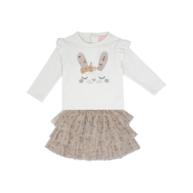 Conjunto-Falda-Black-Tuna-De-Conejita-Con-Blusa-Para-Bebes-RW-2168