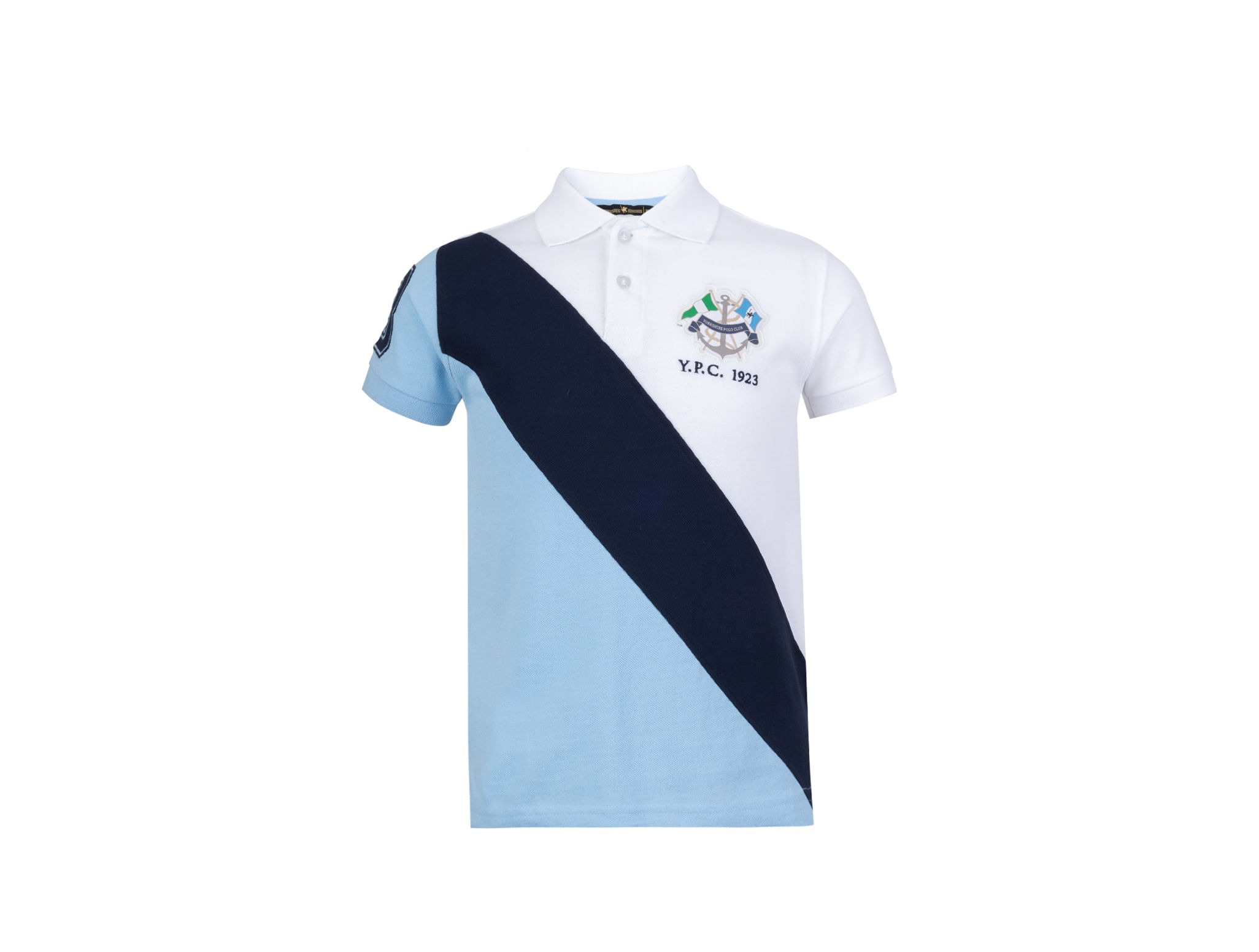 Playera Ypc Tipo Polo Diágonal Para Niños PO62066 Talla 6
