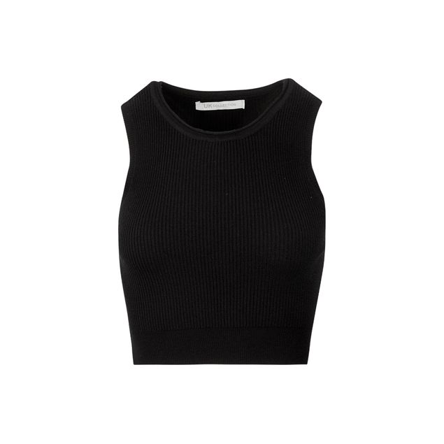 Crop-Top-Uk-Tejido-Rayas-Para-Mujer-V-61-XS