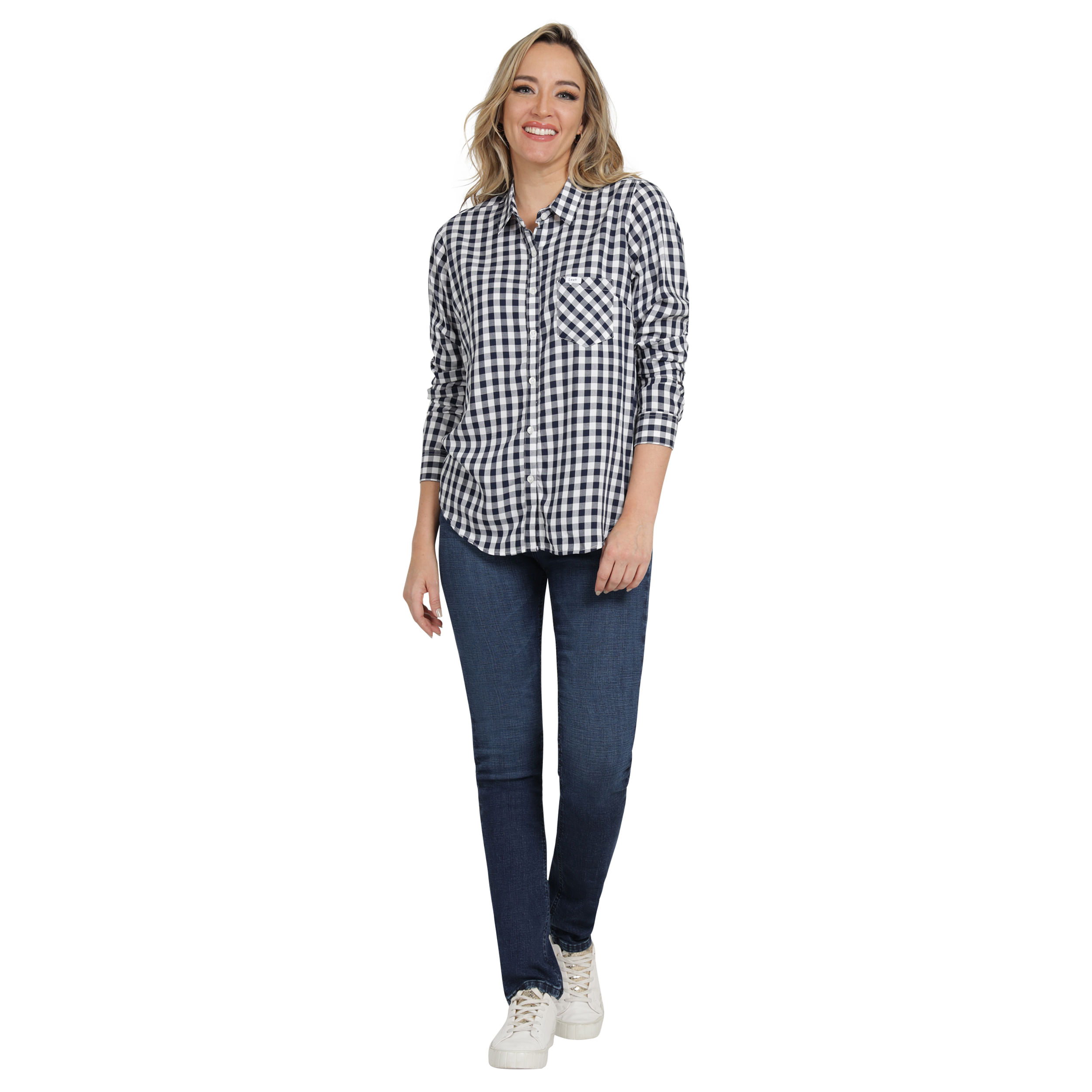 Blusa Lee Cuadros Para Mujer 112360268 Talla XG-4