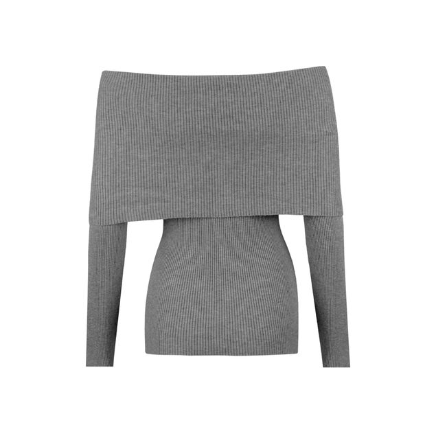 Blusa-Red-Marine-Cuello-Caido-Manga-Larga-Para-Mujer-G241441V