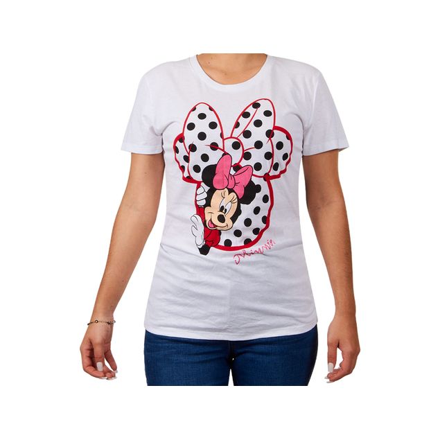 Playera-Licencia-Estampado-Minnie-Para-Mujer-834QY
